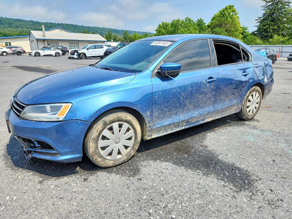 64397946 :رقم المزاد ، 3VW2K7AJ7FM346262 vin ، 2015 Volkswagen Jetta مزاد بيع