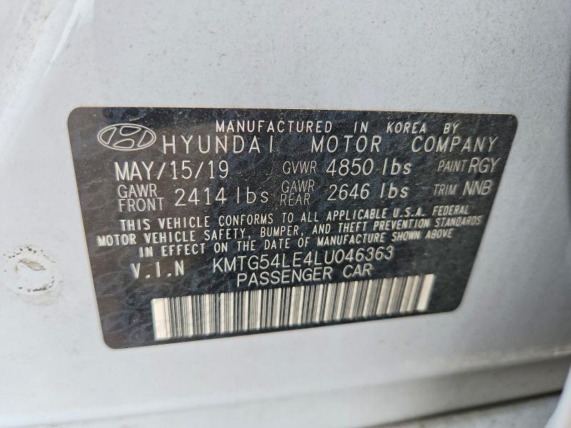 Aukcja sprzedaży 2020 Genesis G70, vin: KMTG54LE4LU046363, numer aukcji: 64537236