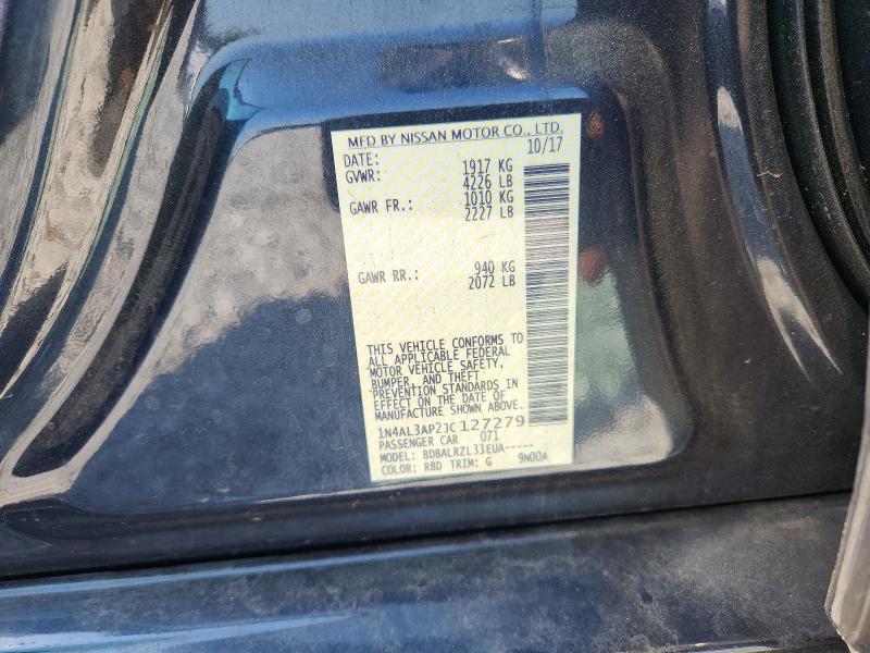 2018 Nissan Altima მანქანა იყიდება აუქციონზე, vin: 1N4AL3AP2JC127279, აუქციონის ნომერი: 64816206