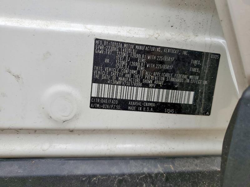 Aukcja sprzedaży 2025 Toyota Rav4 Hybrid, vin: 4T3RWRFV7SU178998, numer aukcji: 62647686
