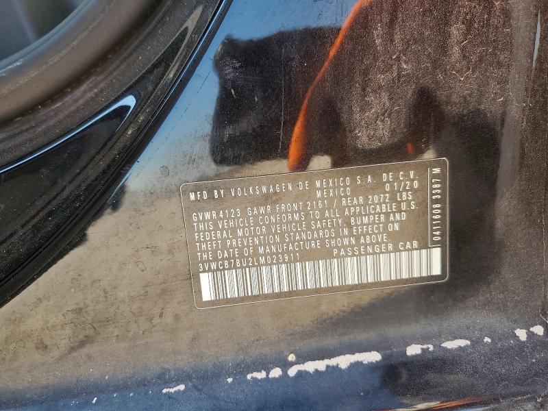 Продаж на аукціоні авто 2020 Volkswagen Jetta, vin: 3VWCB7BU2LM023911, номер лоту: 63602086