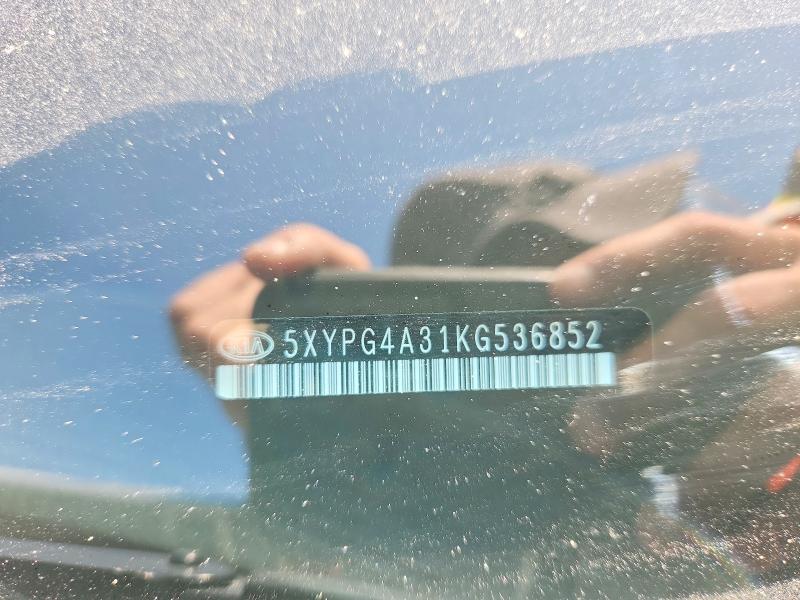 Aukcja sprzedaży 2019 Kia Sorento, vin: 5XYPG4A31KG536852, numer aukcji: 66688496