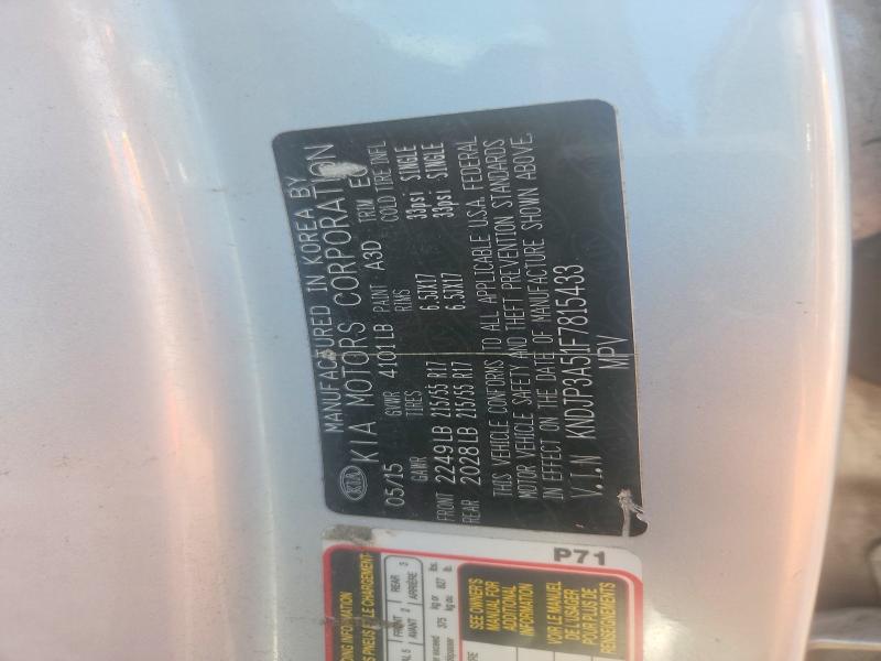 Aukcja sprzedaży 2015 Kia Soul, vin: KNDJP3A51F7815433, numer aukcji: 63697146
