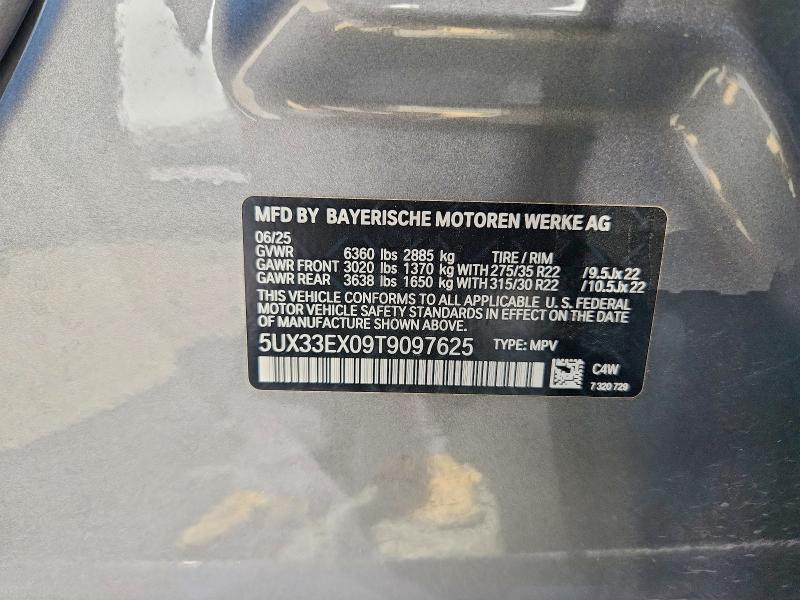 Продаж на аукціоні авто 2026 Bmw X6, vin: 5UX33EX09T9097625, номер лоту: 66815236