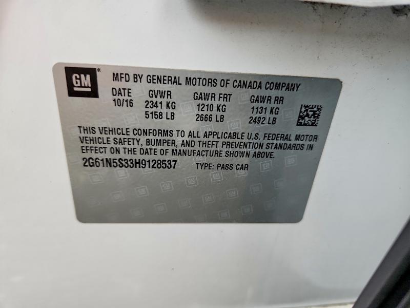 Aukcja sprzedaży 2017 Cadillac Xts, vin: 2G61N5S33H9128537, numer aukcji: 65173366