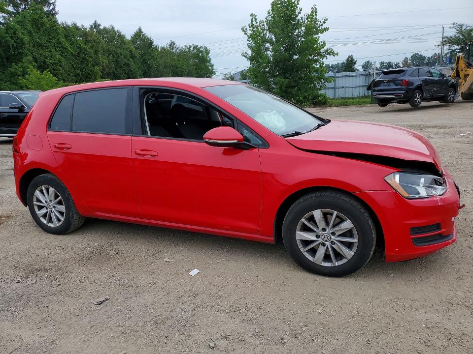 2015 Volkswagen Golf მანქანა იყიდება აუქციონზე, vin: 3VW217AU3FM040432, აუქციონის ნომერი: 65623546