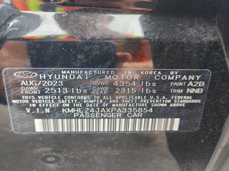 Aukcja sprzedaży 2023 Hyundai Sonata, vin: KMHL24JAXPA335854, numer aukcji: 61995886
