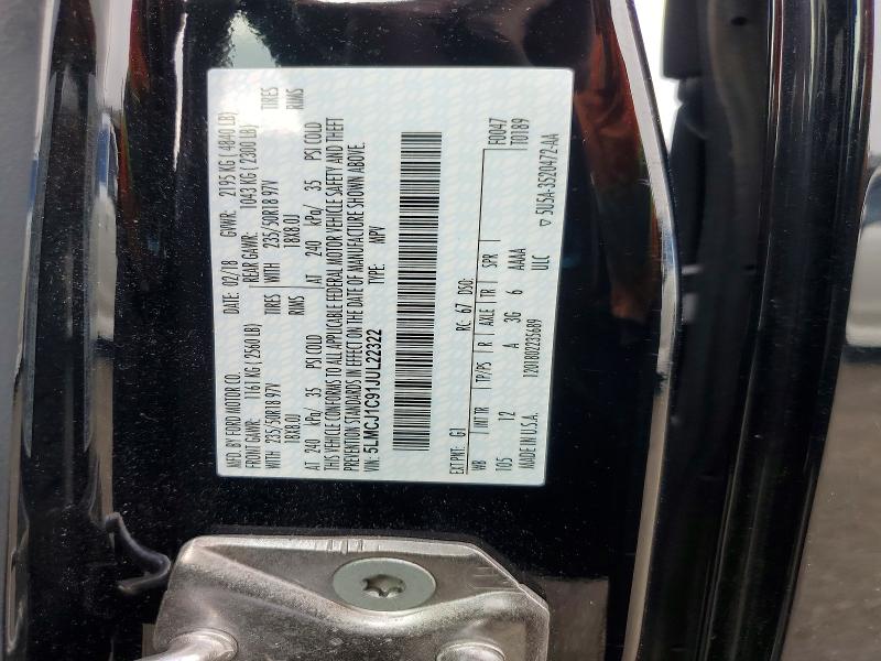 Aukcja sprzedaży 2018 Lincoln Mkc, vin: 5LMCJ1C91JUL22322, numer aukcji: 64147876