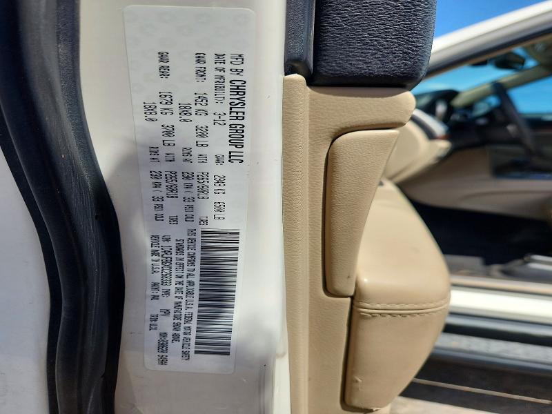64753236 :رقم المزاد ، 1C4RJFBGXCC268333 vin ، 2012 Jeep Grand Cherokee مزاد بيع