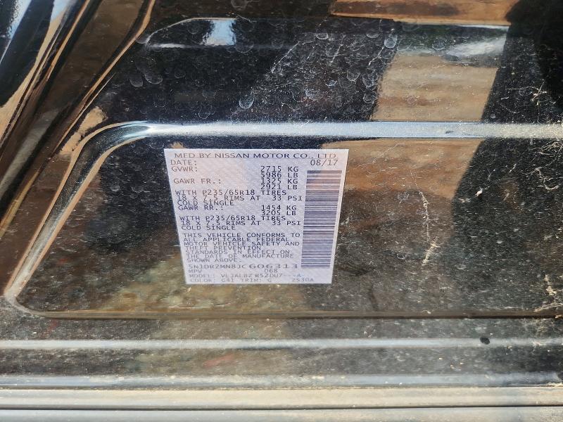 Aukcja sprzedaży 2018 Nissan Pathfinder, vin: 5N1DR2MN8JC606313, numer aukcji: 63745456
