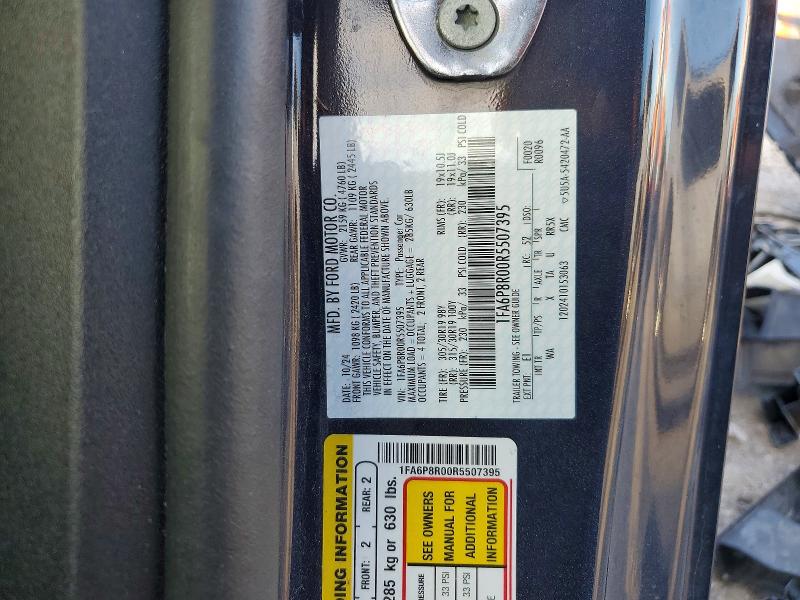 Продаж на аукціоні авто 2024 Ford Mustang, vin: 1FA6P8R00R5507395, номер лоту: 65528706