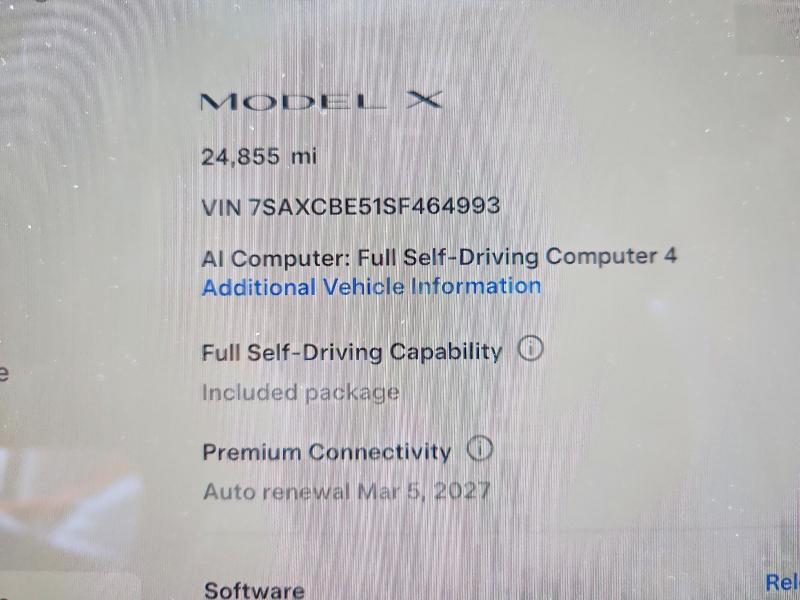 Aukcja sprzedaży 2025 Tesla Model X, vin: 7SAXCBE51SF464993, numer aukcji: 63479606