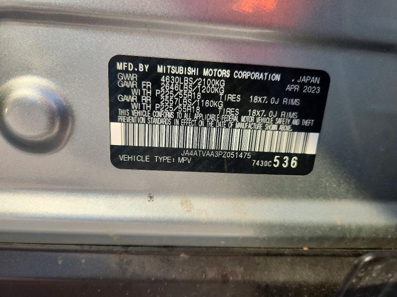 64551786 :رقم المزاد ، JA4ATVAA3PZ051475 vin ، 2023 Mitsubishi Eclipse Cross مزاد بيع