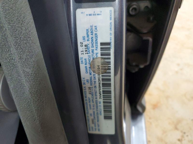 Продажа на аукционе авто 2003 Volkswagen Jetta, vin: 3VWRP69M43M109104, номер лота: 64794416