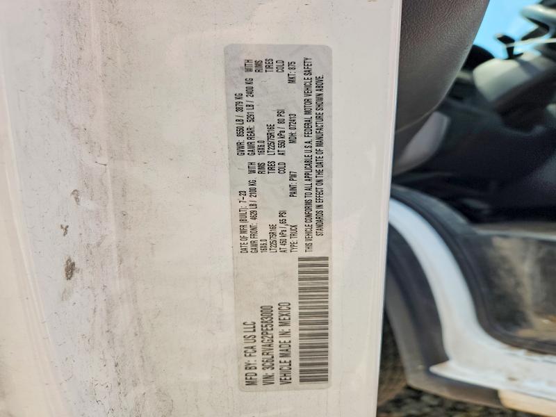 63473316 :رقم المزاد ، 3C6LRVAG2PE583000 vin ، 2023 Ram Promaster 1500 مزاد بيع