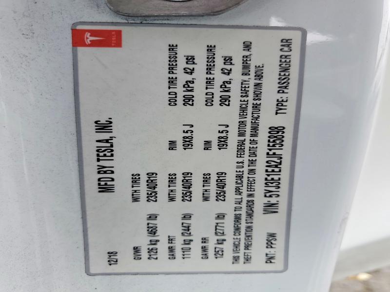 Продаж на аукціоні авто 2018 Tesla Model 3, vin: 5YJ3E1EA2JF155898, номер лоту: 64485166