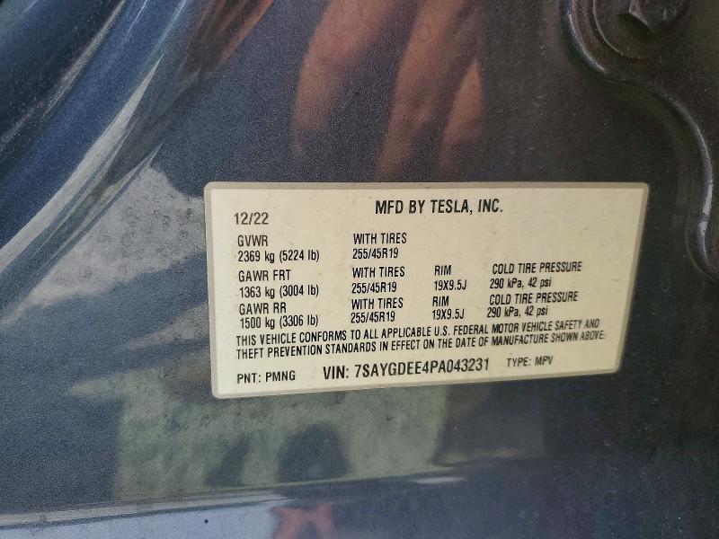 Продаж на аукціоні авто 2023 Tesla Model Y, vin: 7SAYGDEE4PA043231, номер лоту: 66624546