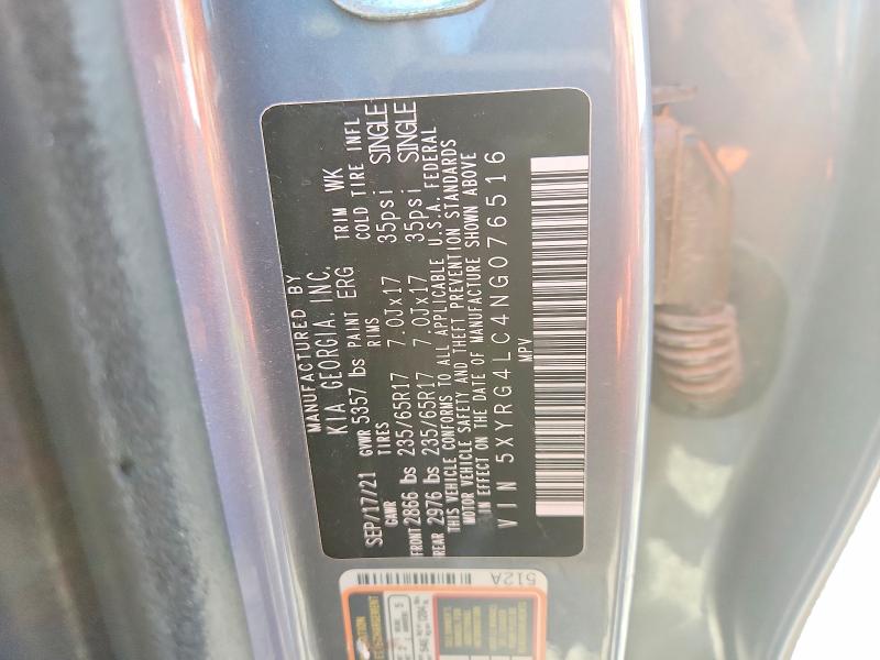 Aukcja sprzedaży 2022 Kia Sorento, vin: 5XYRG4LC4NG076516, numer aukcji: 66258486