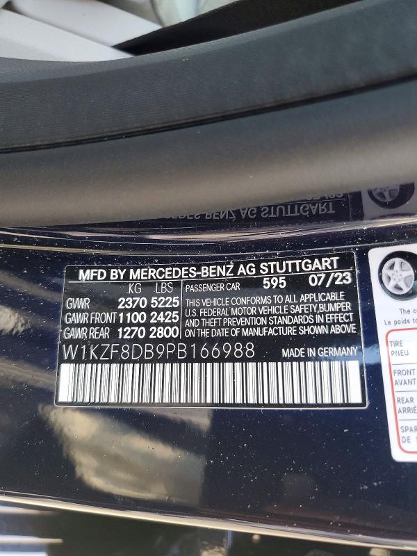 Aukcja sprzedaży 2023 Mercedes-benz E, vin: W1KZF8DB9PB166988, numer aukcji: 65995356