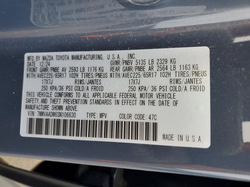 Продаж на аукціоні авто 2025 Mazda Cx-50, vin: 7MMVAADW6SN106630, номер лоту: 65585456