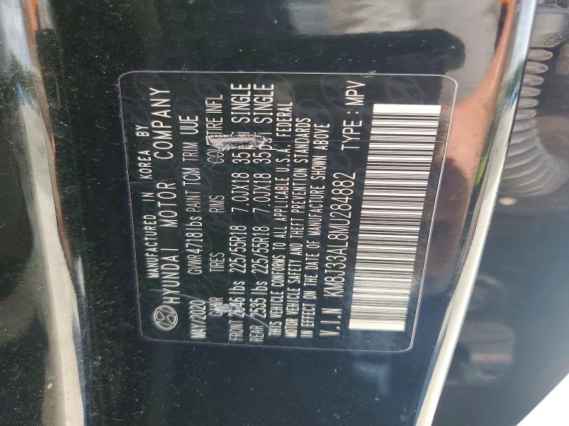 64445676 :رقم المزاد ، KM8J33AL8MU284882 vin ، 2021 Hyundai Tucson مزاد بيع