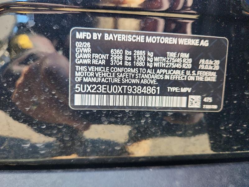 Aukcja sprzedaży 2026 Bmw X5, vin: 5UX23EU0XT9384861, numer aukcji: 63932726