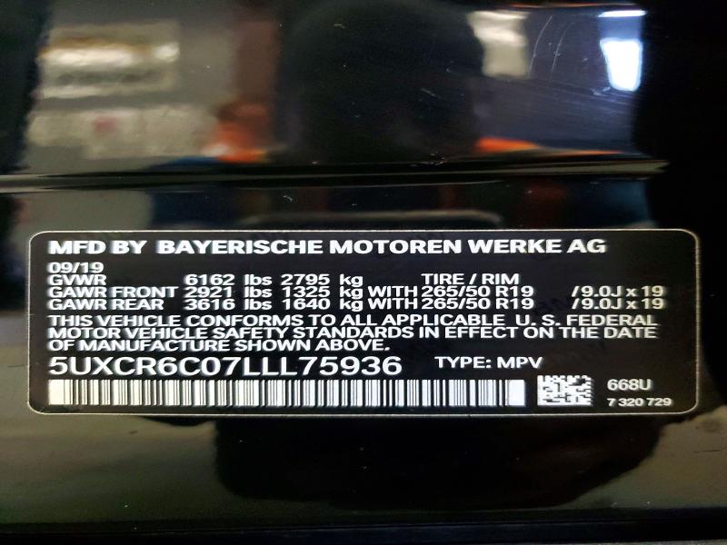 Aukcja sprzedaży 2020 Bmw X5, vin: 5UXCR6C07LLL75936, numer aukcji: 66930016