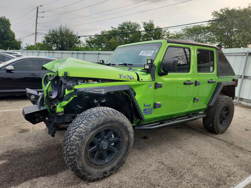 63793016 :رقم المزاد ، 1C4HJXDG6JW317067 vin ، 2018 Jeep Wrangler Unlimited مزاد بيع