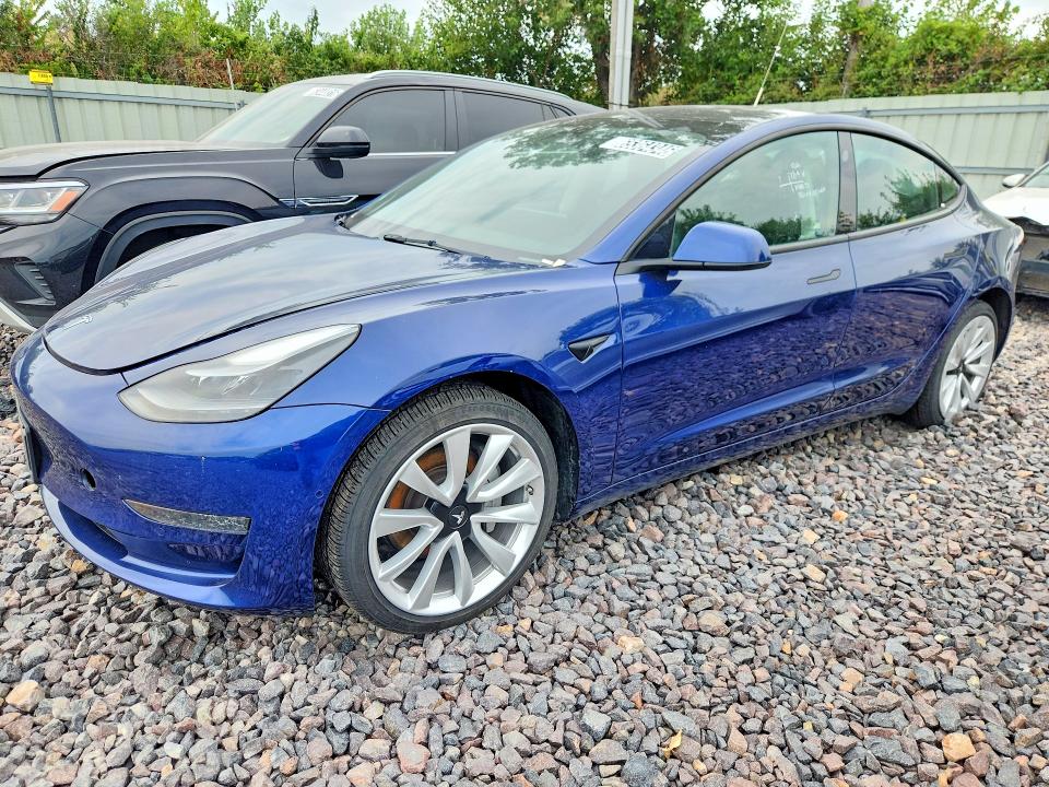 65364346 :رقم المزاد ، 5YJ3E1EA1NF371361 vin ، 2022 Tesla Model 3 مزاد بيع