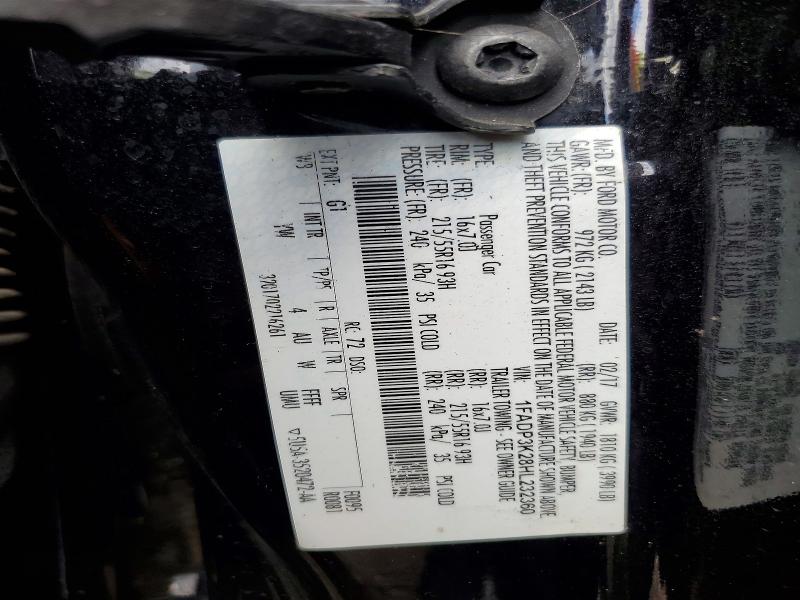 2017 Ford Focus მანქანა იყიდება აუქციონზე, vin: 1FADP3K28HL232360, აუქციონის ნომერი: 64419246