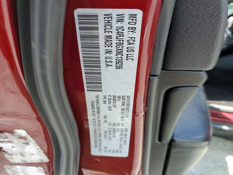 Продаж на аукціоні авто 2022 Jeep Grand Cherokee, vin: 1C4RJFBGXNC139236, номер лоту: 63905936