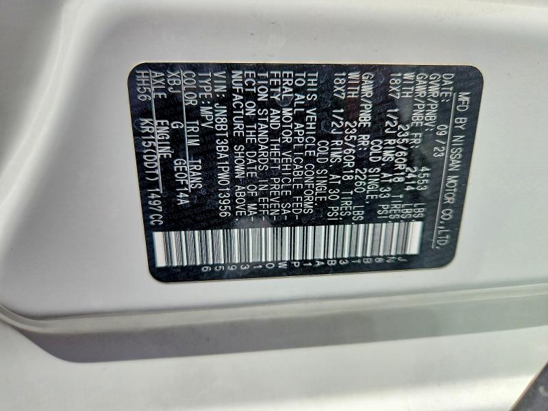 2023 Nissan Rogue მანქანა იყიდება აუქციონზე, vin: JN8BT3BA1PW013956, აუქციონის ნომერი: 64152746