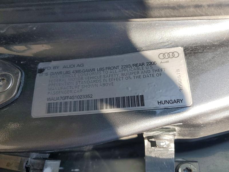 Aukcja sprzedaży 2016 Audi A3, vin: WAUA7GFF4G1023352, numer aukcji: 64941756