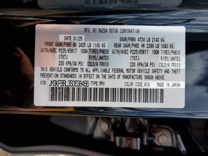 Aukcja sprzedaży 2025 Mazda Cx-5, vin: JM3KFBBL3S0638456, numer aukcji: 66459246
