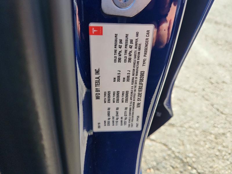 Продаж на аукціоні авто 2018 Tesla Model 3, vin: 5YJ3E1EB2JF083903, номер лоту: 64252346