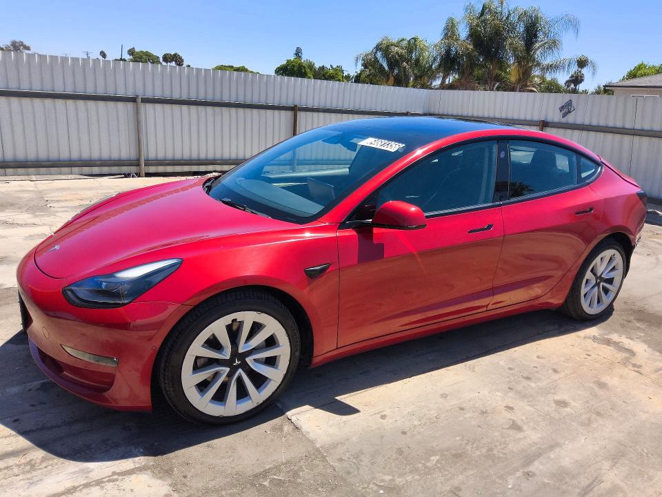 Aukcja sprzedaży 2022 Tesla Model 3, vin: 5YJ3E1EB2NF305054, numer aukcji: 64681356