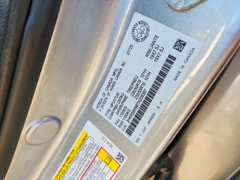 66791446 :رقم المزاد ، 2HKRS6H98TH208397 vin ، 2026 Honda Cr-v مزاد بيع