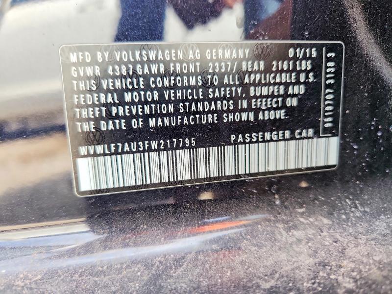 Продаж на аукціоні авто 2015 Volkswagen Golf R, vin: WVWLF7AU3FW217795, номер лоту: 60071226
