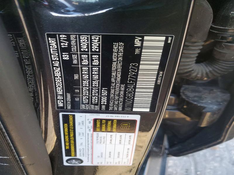 64260136 :رقم المزاد ، W1N0G8DB4LF779273 vin ، 2020 Mercedes-benz Glc مزاد بيع