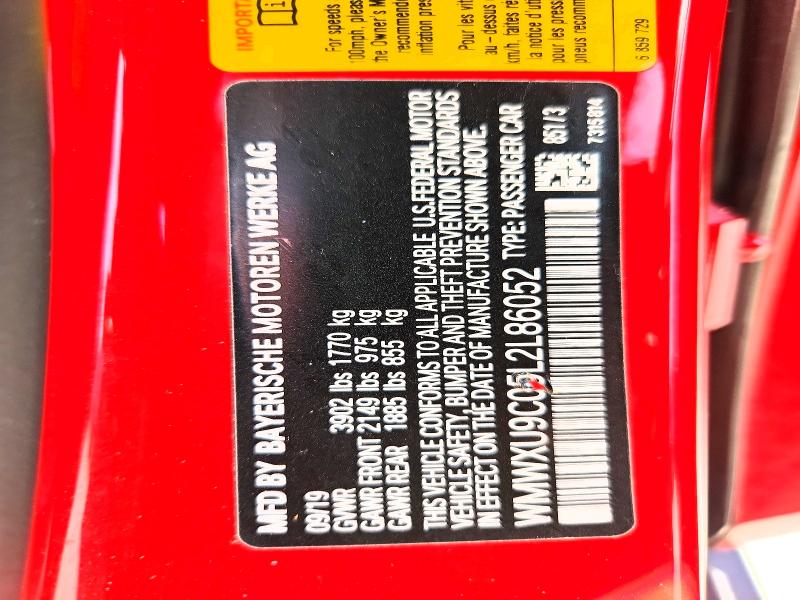 2020 Mini Cooper მანქანა იყიდება აუქციონზე, vin: WMWXU9C05L2L86052, აუქციონის ნომერი: 65303766