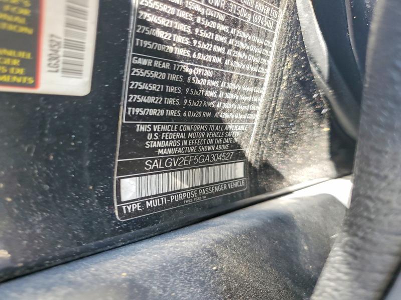 Aukcja sprzedaży 2016 Land Rover Range Rover, vin: SALGV2EF5GA304527, numer aukcji: 65359576