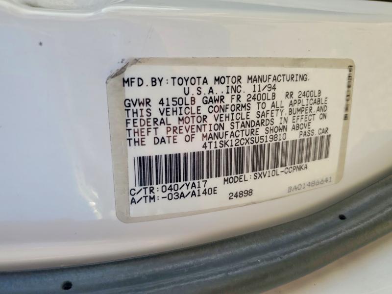 Продажа на аукционе авто 1995 Toyota Camry, vin: 4T1SK12CXSU519810, номер лота: 64397126