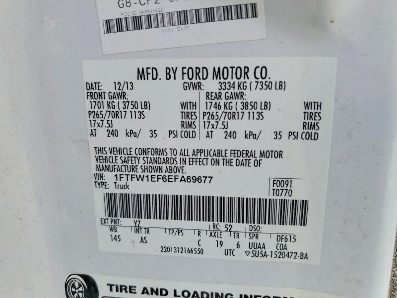 Продаж на аукціоні авто 2014 Ford F150, vin: 1FTFW1EF6EFA69677, номер лоту: 64505456