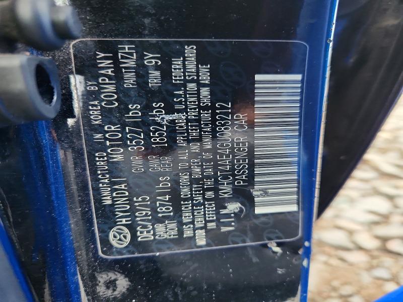Aukcja sprzedaży 2016 Hyundai Accent, vin: KMHCT4AE4GU083212, numer aukcji: 66569986