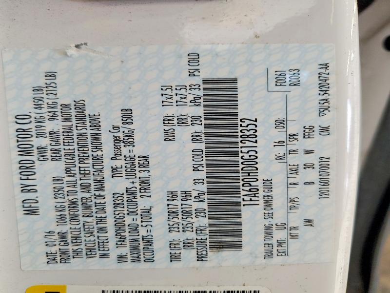 2016 Ford Fusion მანქანა იყიდება აუქციონზე, vin: 1FA6P0HD0G5128352, აუქციონის ნომერი: 63336666