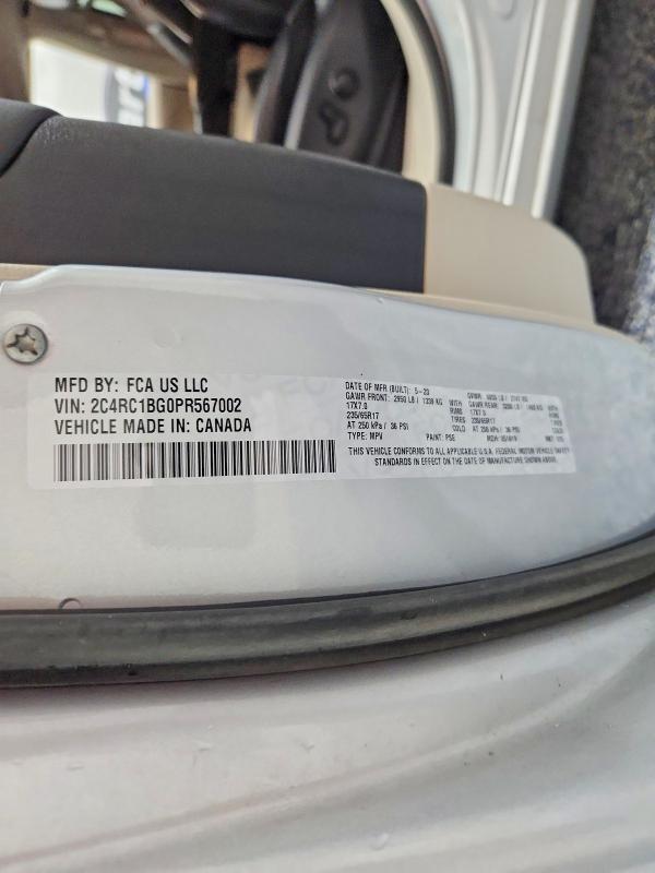 Aukcja sprzedaży 2023 Chrysler Pacifica, vin: 2C4RC1BG0PR567002, numer aukcji: 64514966
