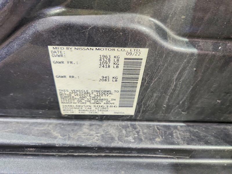 Продажа на аукционе авто 2023 Nissan Altima, vin: 1N4BL4BV5PN306386, номер лота: 63502046