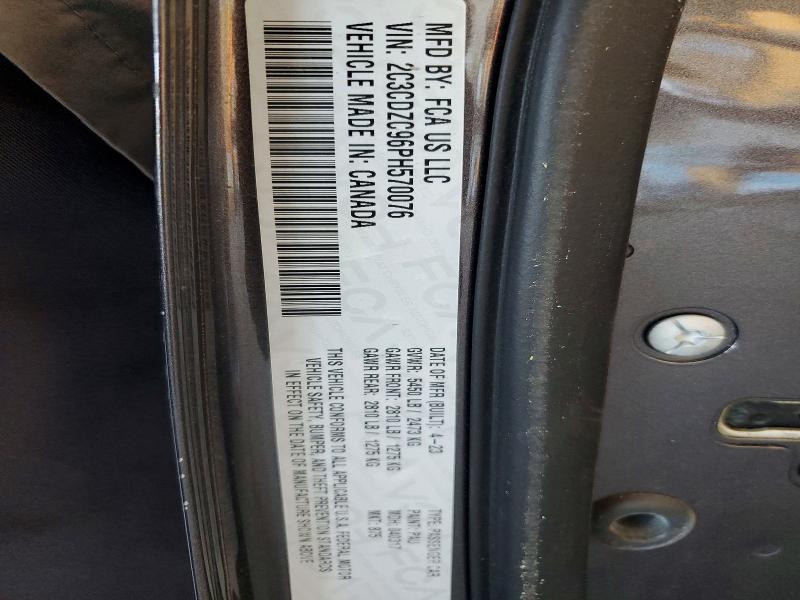 2023 Dodge Challenger მანქანა იყიდება აუქციონზე, vin: 2C3CDZC96PH570076, აუქციონის ნომერი: 65304566