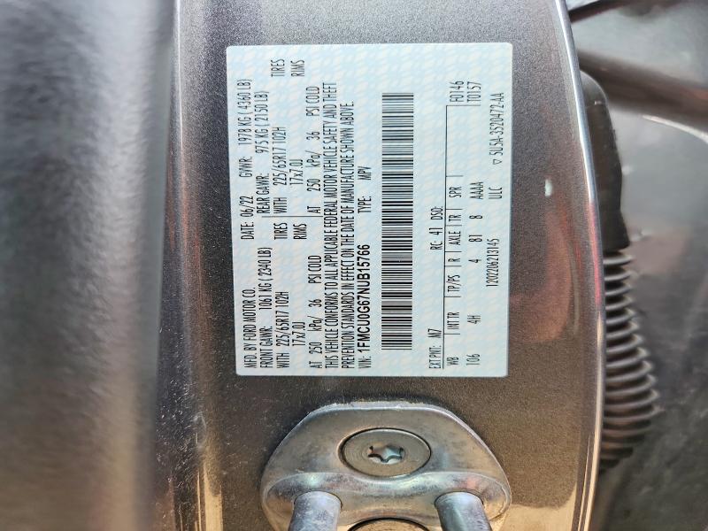 Продаж на аукціоні авто 2022 Ford Escape, vin: 1FMCU0G67NUB15766, номер лоту: 63717596