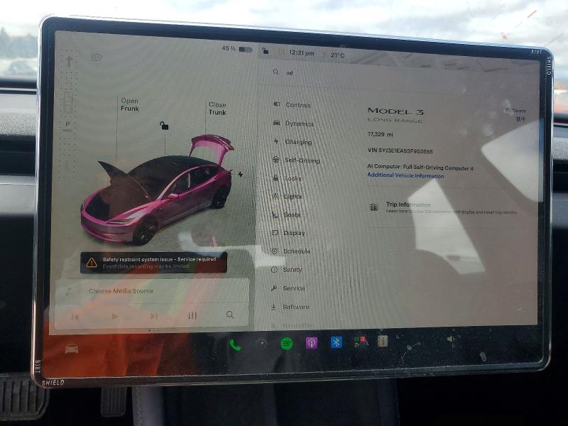 Продаж на аукціоні авто 2025 Tesla Model 3, vin: 5YJ3E1EA5SF953555, номер лоту: 65158486